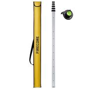 Firecore Bastón de nivelación telescópica de 5 m, varillas de medición de aluminio para láser de línea cruzada y láseres giratorios, personal de medición con burbuja espiritual, longitud de 5 m en 5