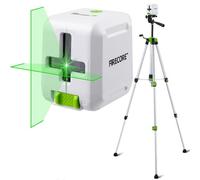 Firecore G20 Nivel Laser 360 Autonivelante,Laser Obra Verde en Cruz Alcance 30m,Nivel Laser con Tripode 120cm Ideal para Decoración,Bricolaje y Herramienta De Nivelación, 2xBatería Incluida