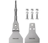 Firecore SDS Plus - Rascador de suelo 300 mm x 100 mm con cuchilla raspadora de repuesto, puntas de cincel para martillo SDS Plus - Eliminación de revestimientos de suelo