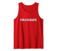 Firecracker 4 de Julio Fire Works Fan USA Summer Fun Camiseta sin Mangas