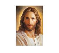 FireDeer Arte de pared de Cristo Jesús, póster de la vida del hijo de Dios, católico, cristiano, pintura religiosa, imagen bíblica para sala de estar, iglesia (1 retrato de Señor, 16 x 24 pulgadas,