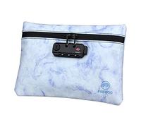 FIREDOG Bolsas a prueba de olores con cerradura de combinación, 6 x 9 a prueba de olores para almacenamiento de almacenamiento de viaje, Mármol morado, 1 Count (Pack of 1), moderno