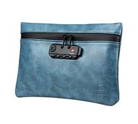 FIREDOG Bolsas a prueba de olores con cerradura de combinación, contenedor de 6 x 9 a prueba de olores para almacenamiento de alijos de viaje, Blue, Moderno