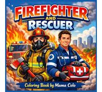 Firefighter and Rescuer - Coloring Book: Coloring Book for Kids and Adults - Brave Heroes, Emergency Missions and Inspiring Rescue Scenes to Color