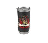 Firefighter I Chose This Life Fireman Firefighters Lovers Vaso térmico de acero inoxidable de doble pared