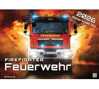 FIREFIGHTER - Retter in der Not - Feuerwehr - 2026 - Kalender DIN A2: Der Wandkalender mit den faszinierenden Feuerwehr-Motiven für das Jahr 2026 im extragroßen Format DIN A2 (ca. 60 x 42 cm)!