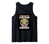 Firefighter Save More Than Homes They Save Hearts Camiseta sin Mangas