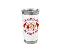 Firefighter The Hotter You The Faster We Come Vaso térmico de acero inoxidable de doble pared