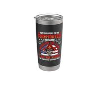 Firefighters I'm The Storm Firefighter American Flag Fireman Vaso térmico de acero inoxidable de doble pared