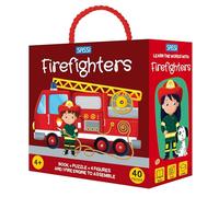 Firefighters. Q-box. Ediz. a colori. Con 4 figures. Con fire engine to assemble. Con puzzle (Sassi junior)