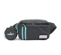 FIREFIRST Hatsune Miku Bolso Cruzado Riñoner | Producto Con Licencia Oficial; Repelente Al Agua; Incluye Un Miniestuche De Miku; Diseño Con Múltiples Bolsillos