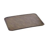 Firefix 2084 - Chapa de suelo rectangular (aspecto de chapa de acero, latón martillado)