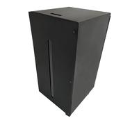 FIREFIX 832 - Caja de pellets con ruedas y tapa para depósito, color negro