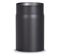 Firefix R150/2 - Tubo de acero de 2 mm de grosor (tubo de humo) 150 mm de diámetro para estufas y Fis Senotherm negro 250 mm de largo