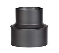 FIREFIX R150/Ü3 R150/Ü3-Pieza de transición (reducción) para Tubos de Humo de 2 mm de Grosor, Lacado Negro, de 200 mm Horno a 150 mm de conexión a Pared