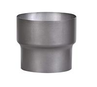 FIREFIX RD150/Ü5 RD150/Ü5-Pieza de transición (extensión) para Tubos de Humo de 2 mm de Grosor, Lacado en Gris Oscuro, Horno de 150 mm a Conector de Pared de 200 mm, Negro