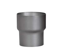 FIREFIX RD150/Ü8 RD150/Ü8-Pieza de transición (extensión) para Tubos de Humo de 2 mm de Grosor, Lacado en Gris Oscuro, Horno de 120 mm a Conector de Pared de 150 mm, Negro