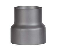 FIREFIX RD150/Ü9 - Pieza de transición (reducción) para tubos de humo de 2 mm de grosor, lacado en gris oscuro, de conector de horno de 180 mm a 150 mm, color negro
