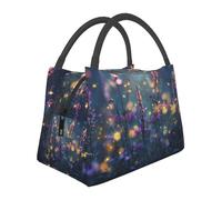 Fireflies in the Garden - Lonchera aislada para mujer, gran capacidad, a prueba de fugas y fácil de limpiar para el trabajo, picnics y viajes