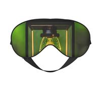 Firefly and Lantern - Antifaz para dormir de doble cara, cómoda y suave, con correa ajustable, bloquea la luz