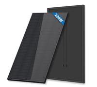 FIREFLY ENERGY Panel Solar Monocristalino Tipo N 220W 12V en Negro - Módulo Solar Eficiente para Autocaravana, Barco, Balcón, Techo, Baterías 12V y Centrales Eléctricas Portátiles