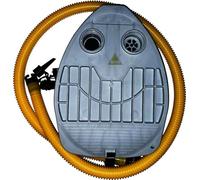 Firefly Foot Pump I Bomba de pie, Adultos Unisex, Grey/Yellow, Talla única
