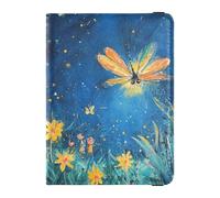 Firefly Lighting Up The Night - Soporte de cuero para pasaporte, impermeable, organizador de viaje para hombres