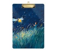 Firefly Lighting Up The Summer - Portapapeles para hospital, tamaño A4, plegado, para enfermería, estudiantes, comercio, tamaño 9 x 12 pulgadas
