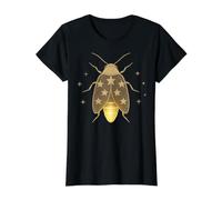 Firefly Lightning Bug Glowworm Whimsy Insectos Entomología Camiseta gráfica económica, Mujer, Negro, XL