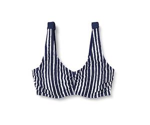 FIREFLY Muriel Mm Partes de Arriba de Bikini Navy Dark/Stripe 44D