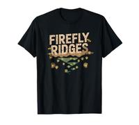 Firefly Ridges Blue Ridge Mountain Summer Nostalgia Badge Camiseta