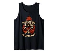 Fireman Golf - from Saving Lives - Firefighter Golfer Camiseta sin Mangas