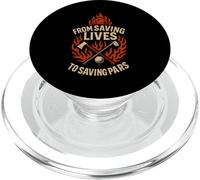Fireman Golf - from Saving Lives - Firefighter Golfer PopSockets PopGrip para MagSafe
