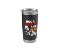 Fireman Hug A Firefighter and Warm All Over Firefighters Vaso térmico de acero inoxidable de doble pared