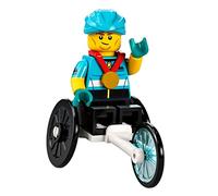Fireman Sam Selección: Lego Minifigures 71032 - Serie 22 - Figuras coleccionables (12 - usuarios de silla de ruedas de carreras)
