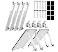 Firend Soporte de módulo solar para balcones, techo plano, PV regulable 15 - 60° (2 paneles set 30° - 60°)