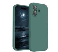 FireNova Magnetic for iPhone 17 Case, Compatible with MagSafe, [Integrated Silicone Camera Control Button] [Camera Protection] Anti-Scratch Microfiber Lining Phone Case, 6.3", Midnight Green