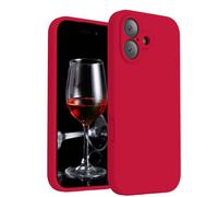 FireNova Magnetic for iPhone 17 Case, Compatible with MagSafe, [Integrated Silicone Camera Control Button] [Camera Protection] Anti-Scratch Microfiber Lining Phone Case, 6.3", Deep Red