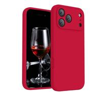 FireNova Magnetic for iPhone 17 Pro Case, Compatible with MagSafe, [Integrated Silicone Camera Control Button] [Camera Protection] Anti-Scratch Microfiber Lining Phone Case, 6.3", Deep Red