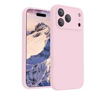 FireNova Magnetic for iPhone 17 Pro MAX Case, Compatible with MagSafe, [Integrated Silicone Camera Control Button] [Camera Protection] Anti-Scratch Microfiber Lining Phone Case, 6.9", Chalk Pink