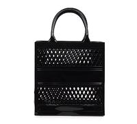 Firenze Artegiani Libelulla. Bolso Shopper cesta silicona rigido 19x10x20 cm. Color: Negro