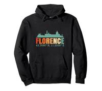Firenze Italia Skyline Sudadera con Capucha, Unisex para Adultos, Negro, M