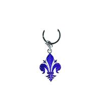FIRENZE Llavero con símbolo del lirio Bottonado - Recuerdo y objeto de colección. violeta Talla única