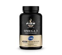 FirePharm Omega 3 IFOS - 60 Softgels - Aceite de Pescado Premium con Alta Concentración de EPA y DHA - Certificado IFOS - Salud Cardiovascular, Cerebral y Articular