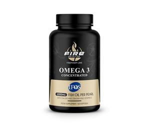 FirePharm Omega 3 IFOS - 60 Softgels - Aceite de Pescado Premium con Alta Concentración de EPA y DHA - Certificado IFOS - Salud Cardiovascular, Cerebral y Articular