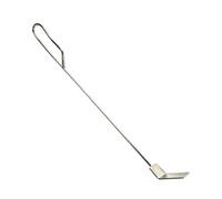 Fireplace Ash Scraper and Ash Rake Tool - Raspador Y Rastrillo De Cenizas De Acero Inoxidable Resistente | Pala De Carbón Para Chimeneas, Ahumadores Y Hornos De Pizza, Mango Largo De 18,11 Pulgadas