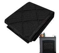 Fireplace Cover, Magnetic Heat Loss Prevention Blanket, Insulated Draft Blocking Cover with Strong Seals, Energy Saving Protector for Winter Summer Christmas Living Room Bedroom Home, 680 g, negro