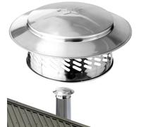 Fireplace Cover Outdoor, Stainless Steel Rain Cap, Adorable Chimney Fine Mesh Grid, Vent Protection Hood for Wood Stove Exhaust Flue Pipe Ducts and Roof Ventilation, 18x17.5x12.4 inches