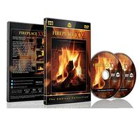 Fireplace Dvd - Fireplace XXL - 2 Dvds Set with Double Extra Long Fires with Burning Wood Sounds