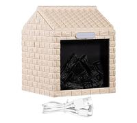 Fireplace Humidifier - ABS Compact Desktop Design | Flame Humidifier Diffuser with LED Light Effect, Cool Mist Relaxation, Sleep Reading Comfort | Aromatherapy Oil Diffuser Bedroom Home Office